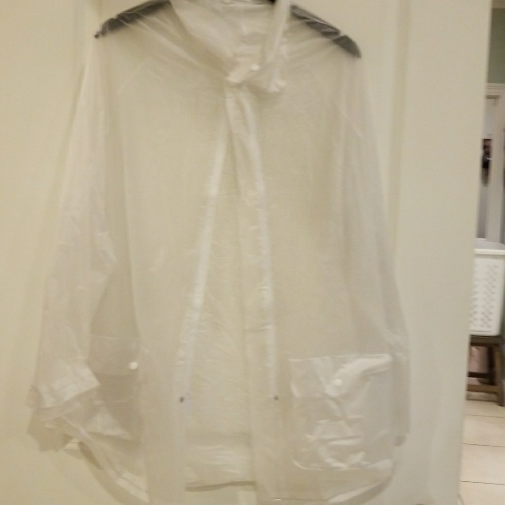Clear Varsity cheer rainjacket